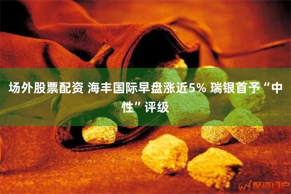 场外股票配资 海丰国际早盘涨近5% 瑞银首予“中性”评级