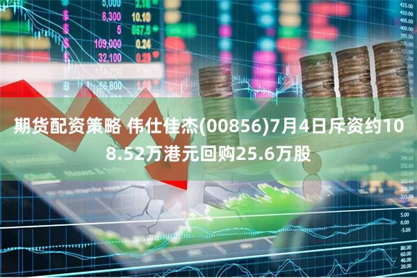 期货配资策略 伟仕佳杰(00856)7月4日斥资约108.52万港元回购25.6万股