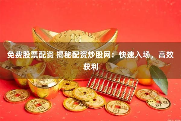 免费股票配资 揭秘配资炒股网：快速入场，高效获利